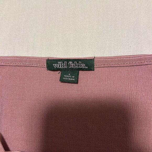 NWOT Wild Fable Cowl Neck Spaghetti Strap Tank Top in Rose Color Size L - Picture 10 of 14